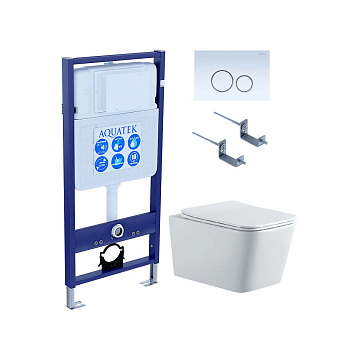 Сет унитаз + инсталляция Aquatek SET AQUATEK ЛИБРА N KDI15